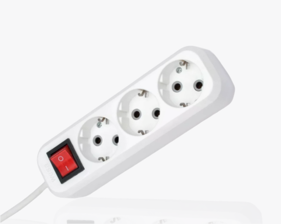 Изображение MGP-213 Удлинитель сетевой с заземлением ON/OFF 3 розетки 3 метра 
