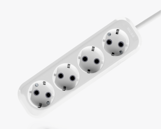 Изображение MGP-152 Удлинитель с заземлением 4 розетки 2 метра 