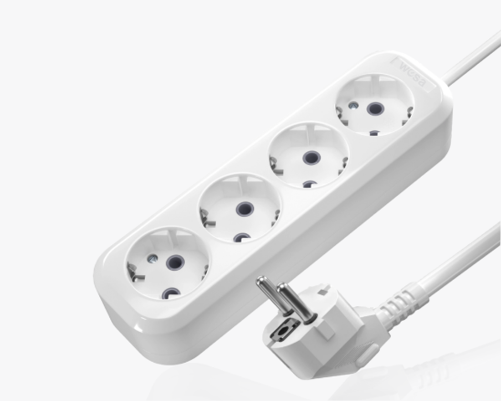 Изображение MGP-153 Удлинитель с заземлением 4 розетки 3 метра 