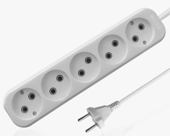 Изображение MGP-162 Удлинитель сетевой 5 розетки 2 метра	