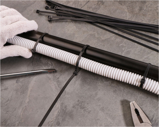 Изображение 7.6x600 Нейлоновая стяжка-хомут Черный