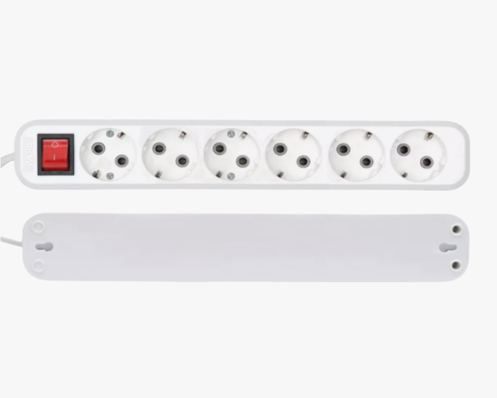 Изображение MGP-347 Удлинитель сетевой с заземлением ON/OFF 6 розетки 7 метра 
