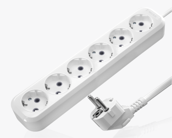 Изображение MGP-194 Удлинитель с заземлением 6 розетки 5 метра	